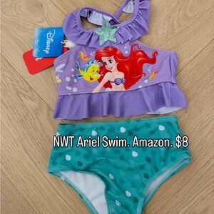Disney Ariel Kids Bikini - Purple and Teal